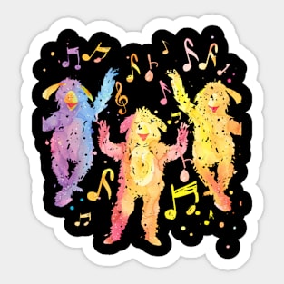 Banana-Splits Monkey Festivals Sticker